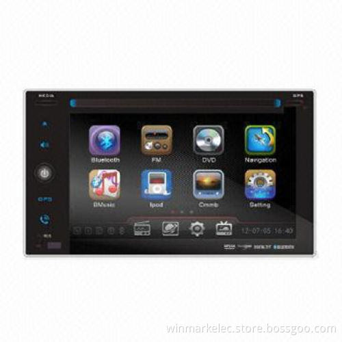 Newest 2-DIN In-dash Universal Car DVD GPS Navigation with Radio, BT, TV and iPod Port